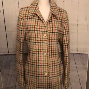 NWOT:Coach Wool Patterned Coat